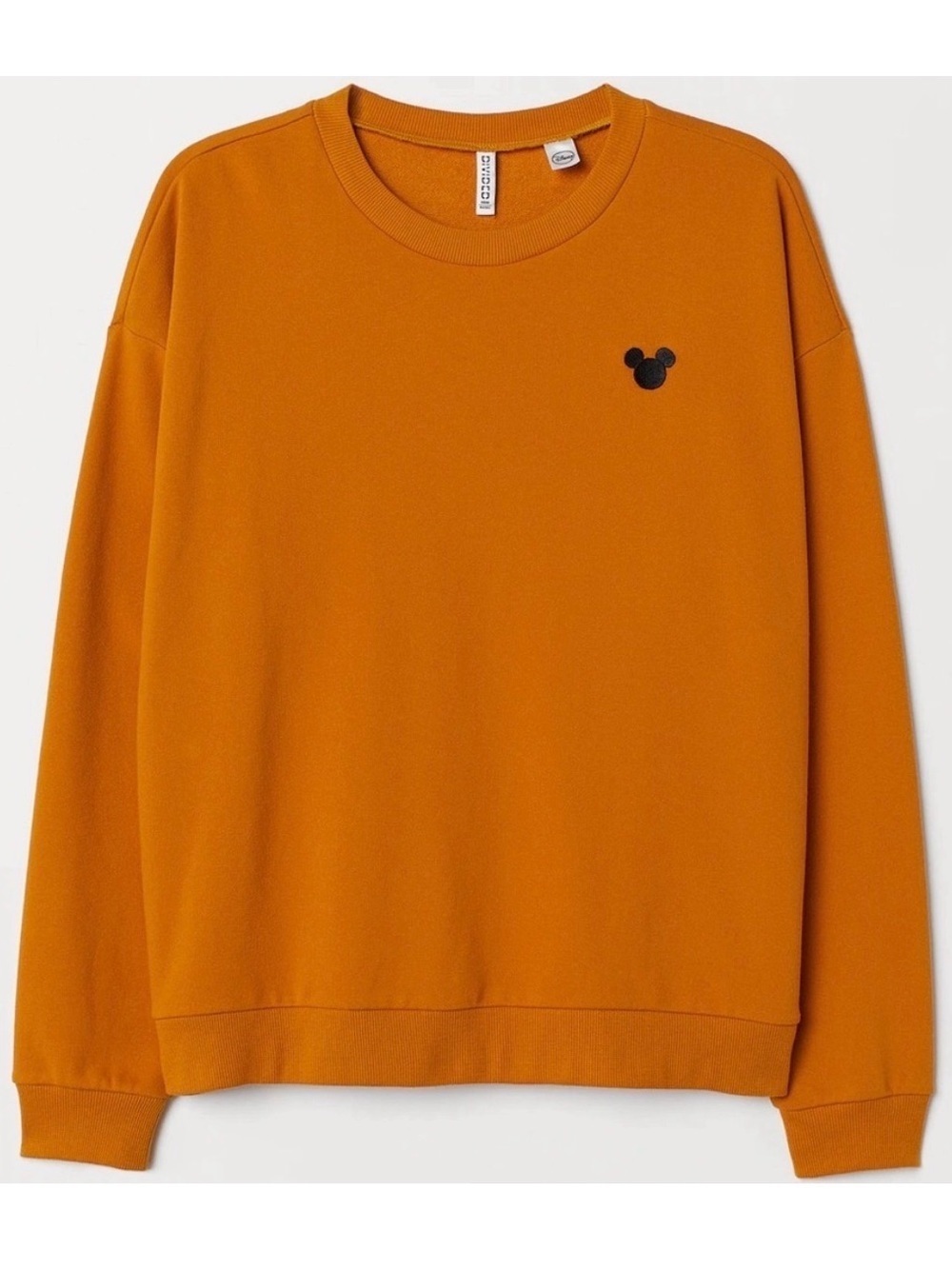Disney Mickey Mouse Burnt Orange Sweatshirt Divided H&M Small - Picture 1 of 5